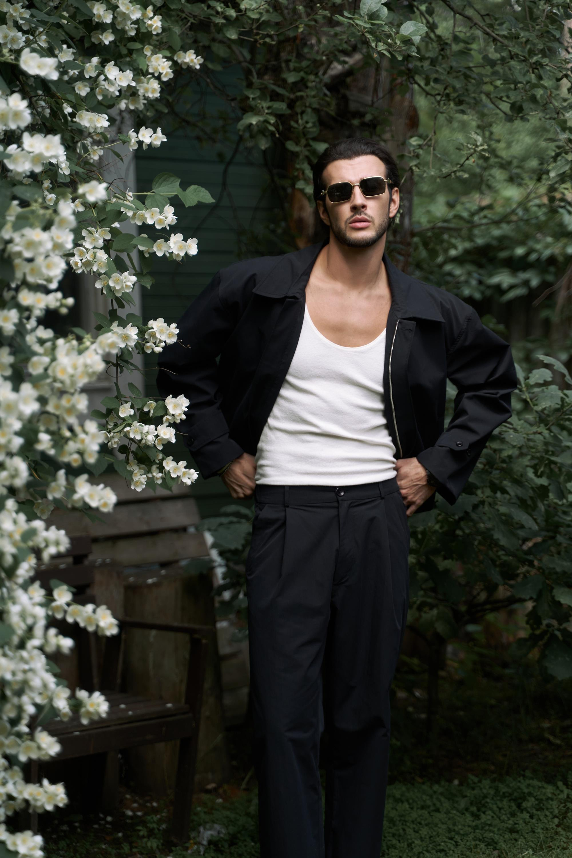 Sergio Kemer Detay Siyah Erkek Ceket