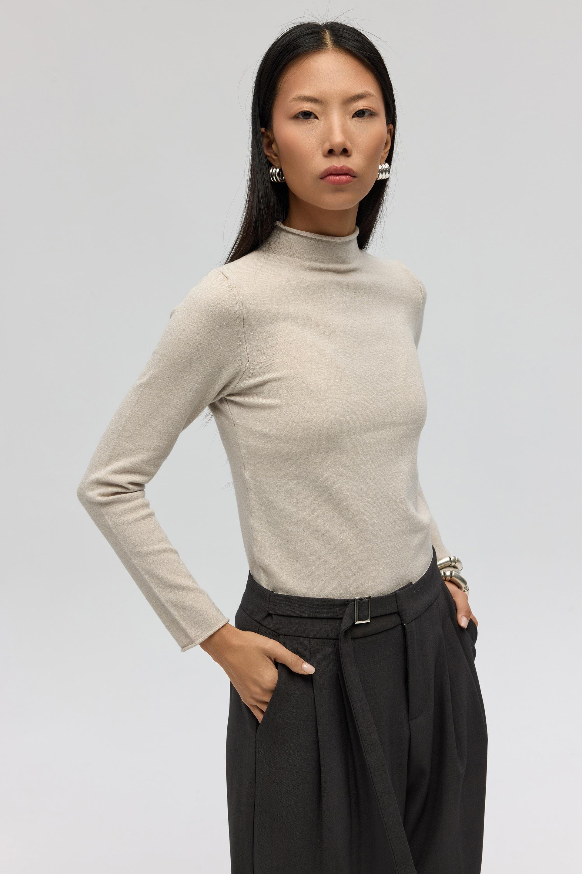 Serina Balıkçı Yaka Taş İnce Triko