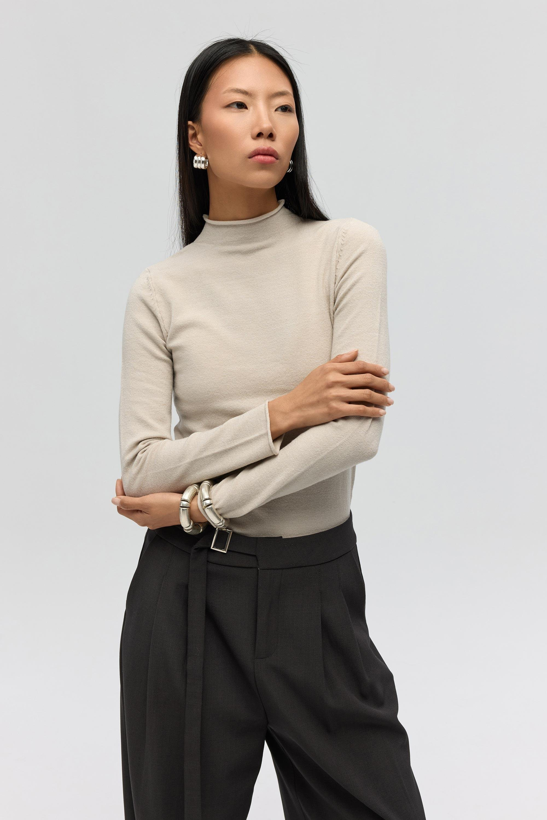 Serina Balıkçı Yaka Taş İnce Triko