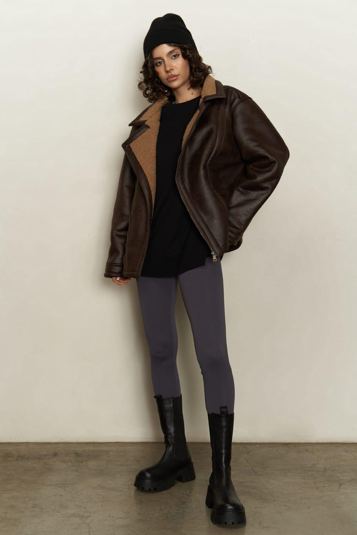 Shelby Dark Brown Coat