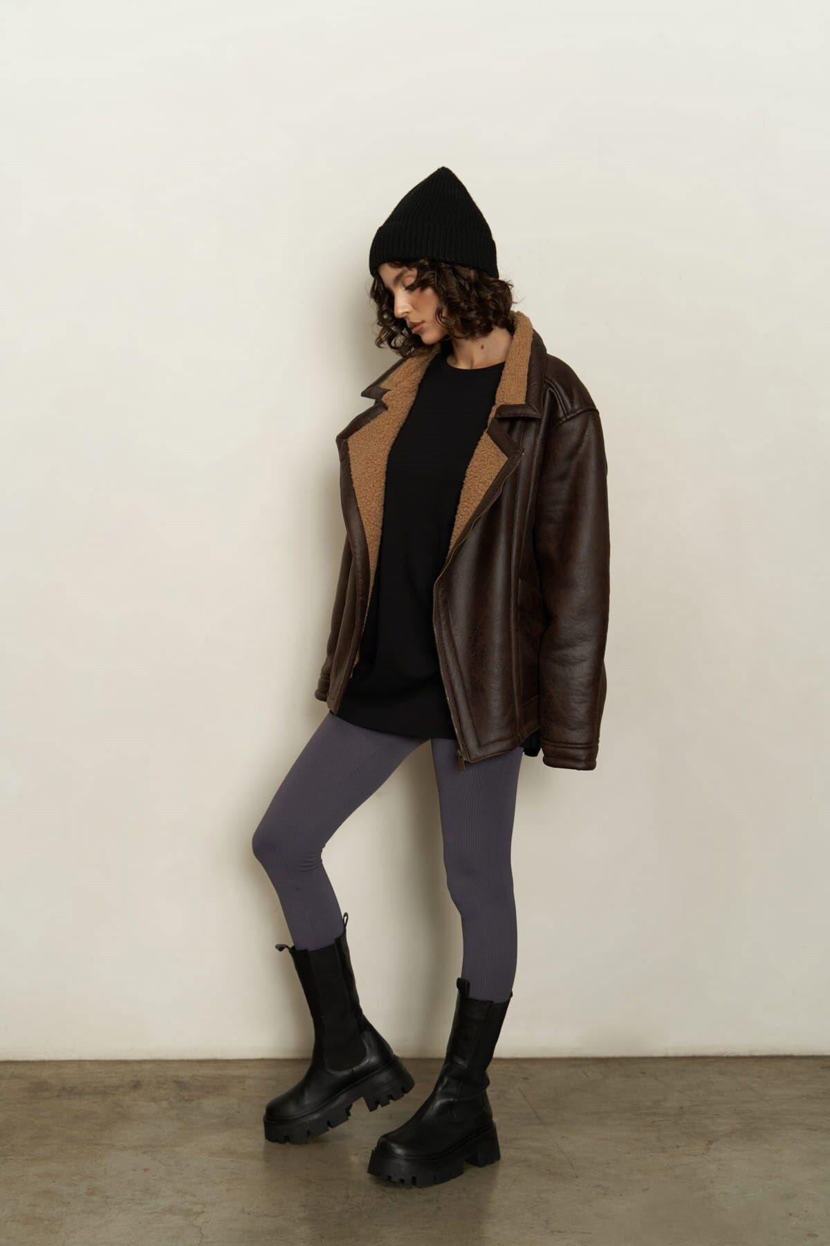 Shelby Dark Brown Coat
