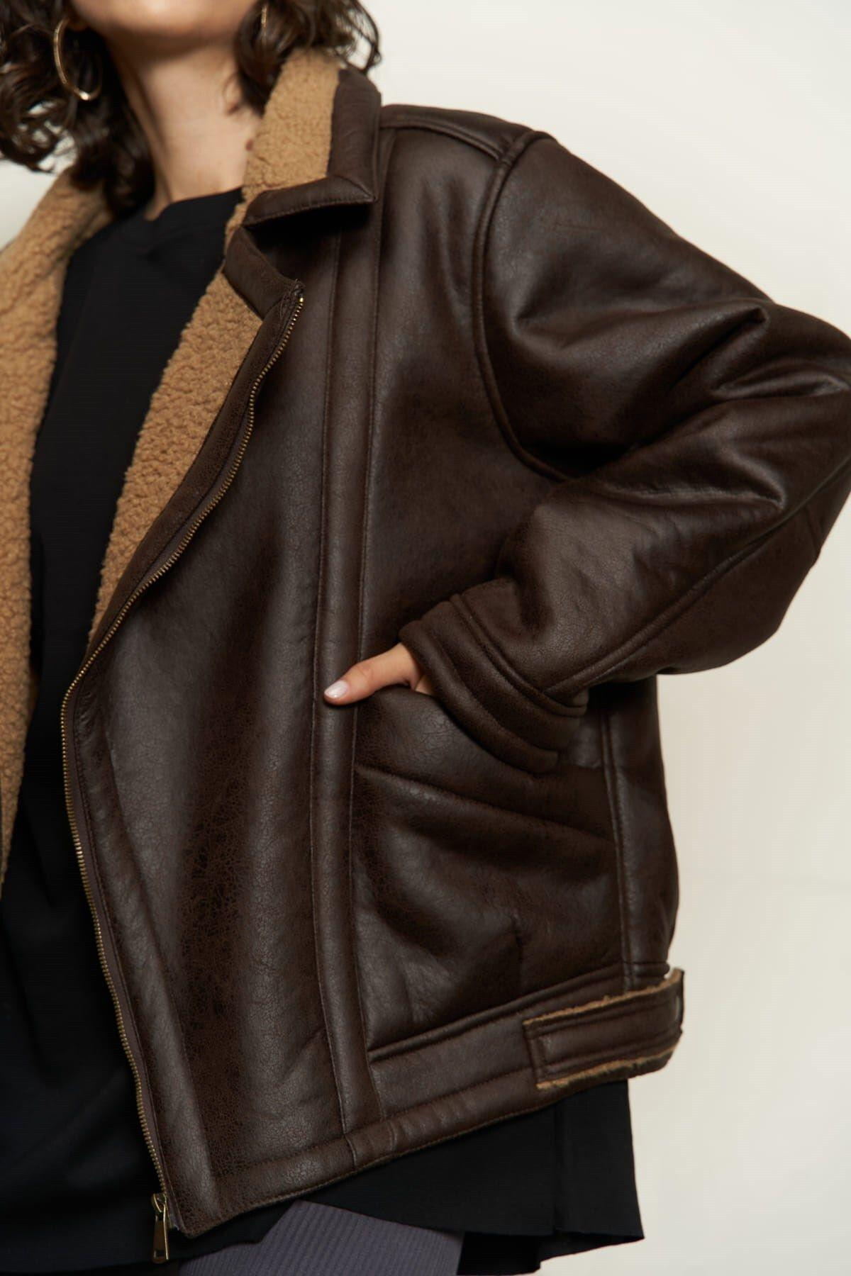 Shelby Dark Brown Coat