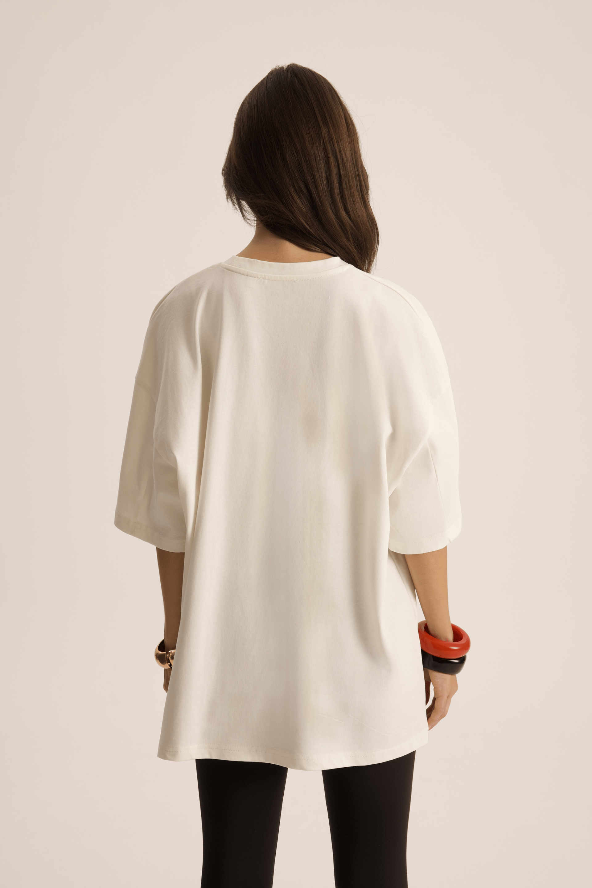 Simone Oversize Beyaz T-Shirt