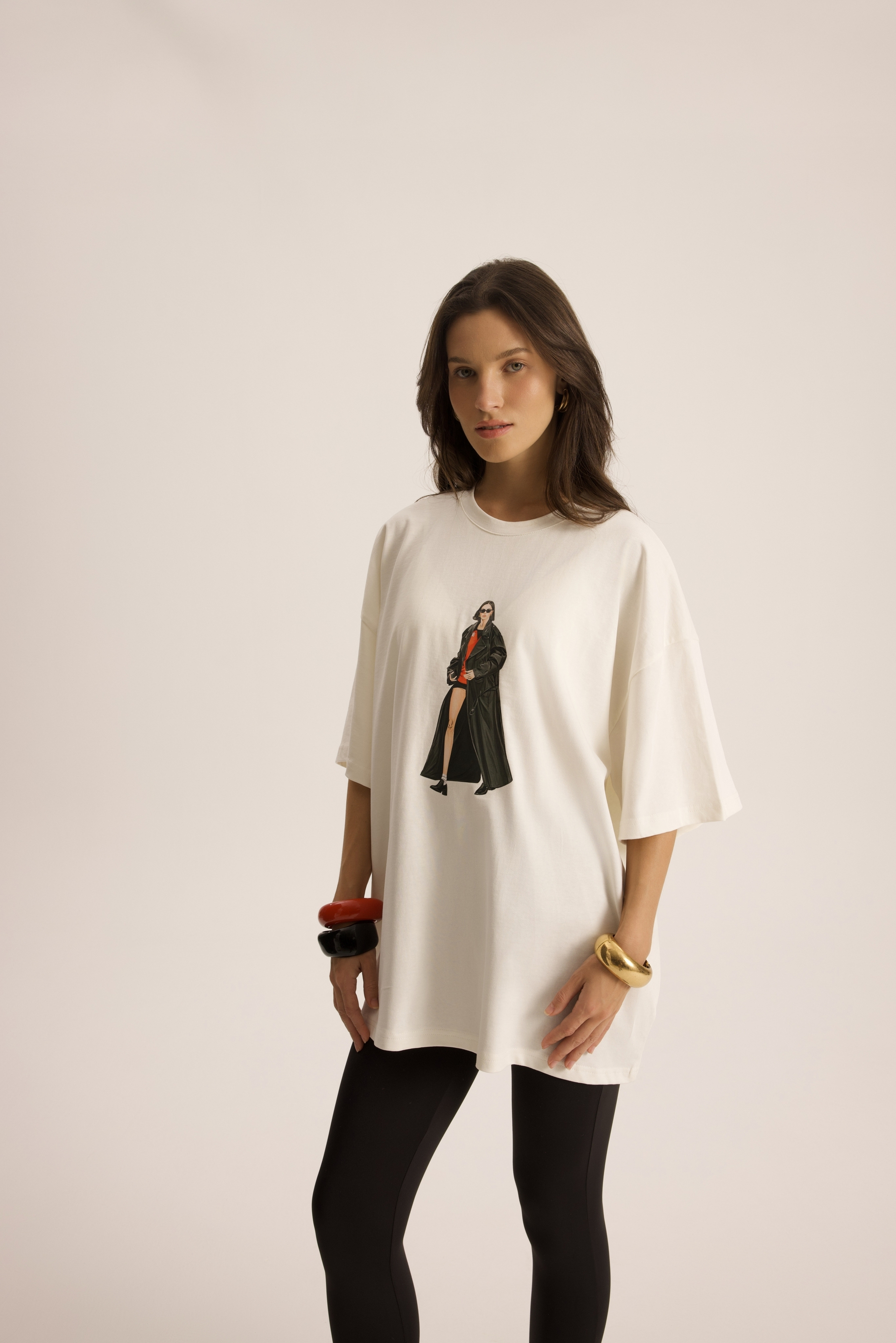 Simone Oversize Beyaz T-Shirt