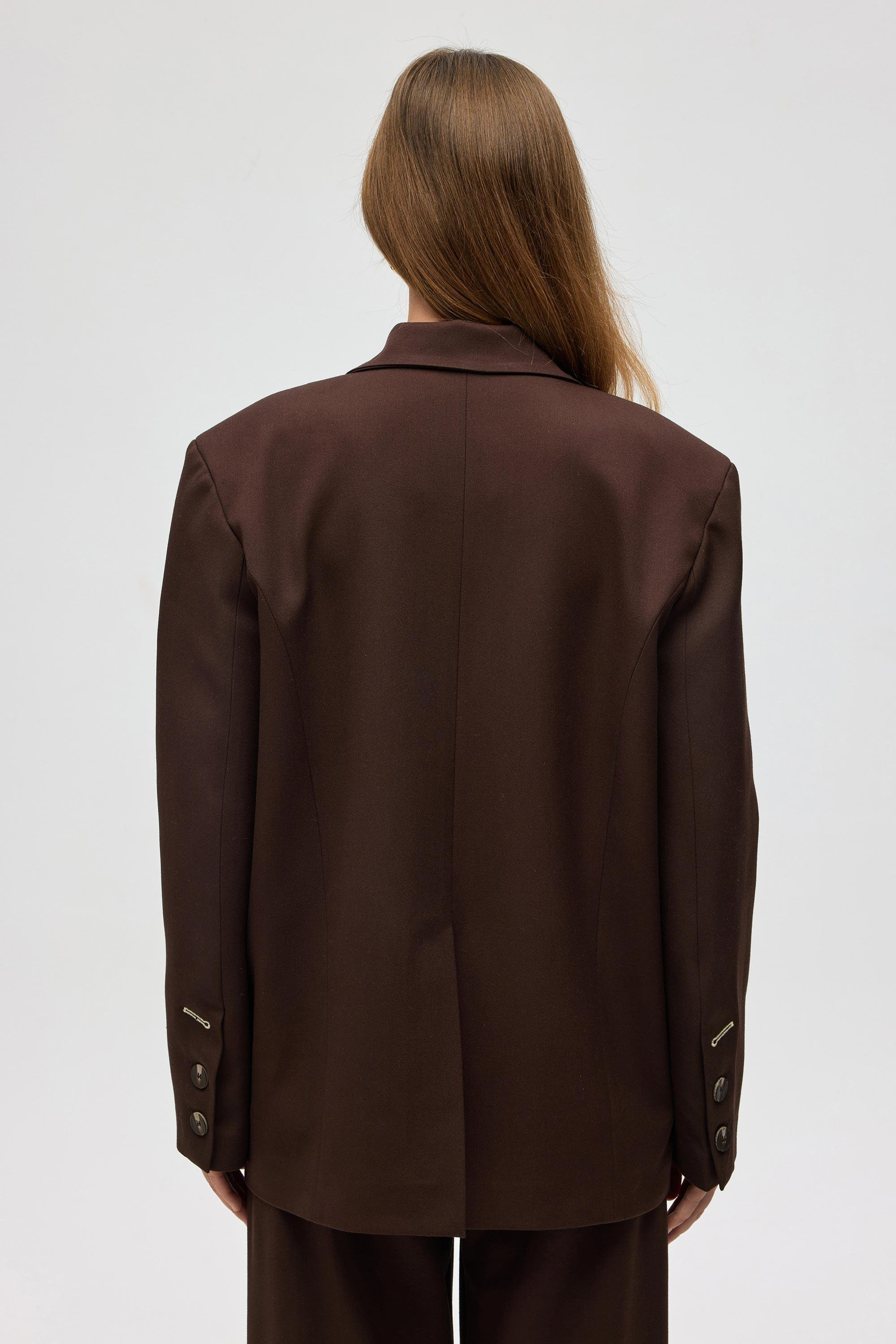 Solvei Pile Detay Kahve Blazer