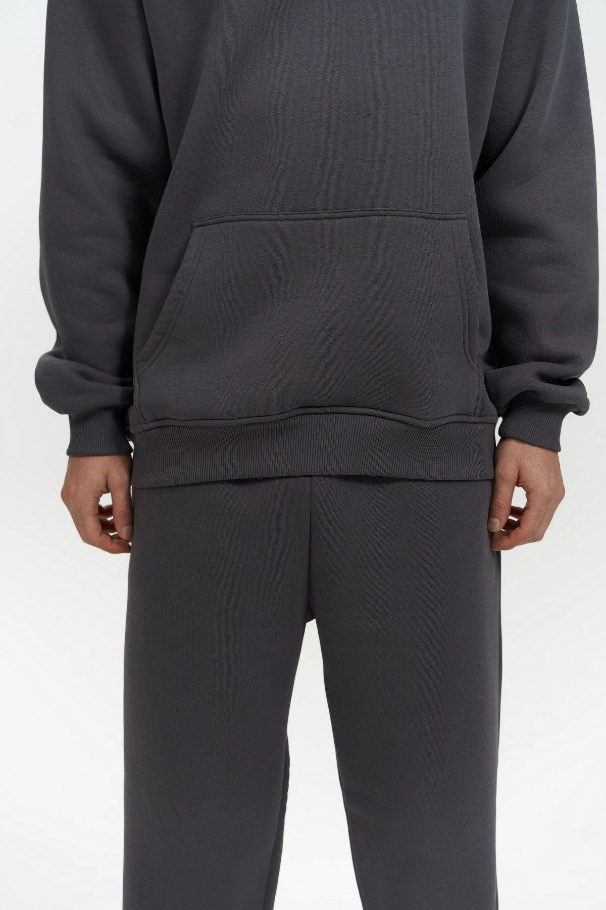 Stephen Fermuarlı Antrasit Erkek Eşofman Takım