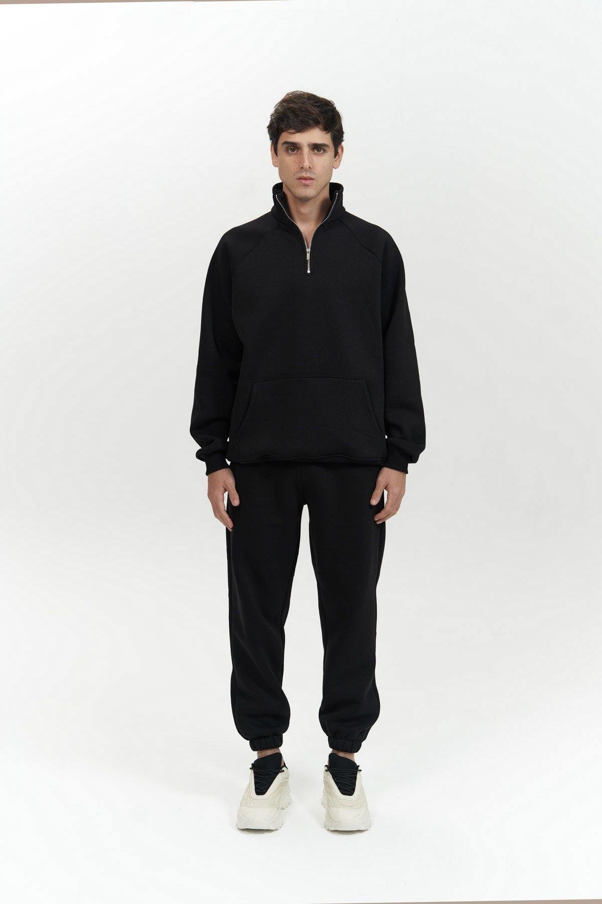 Stephen Men's Zip-Up Black Tracksuit