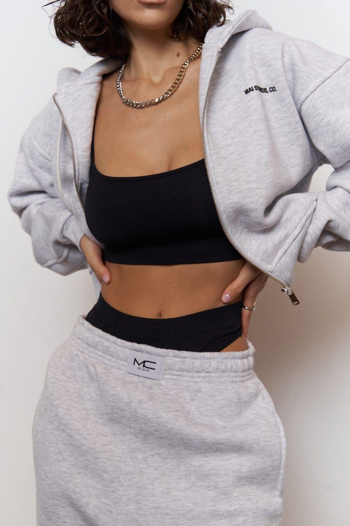 Studios Crop Karmelanj Eşofman Takım