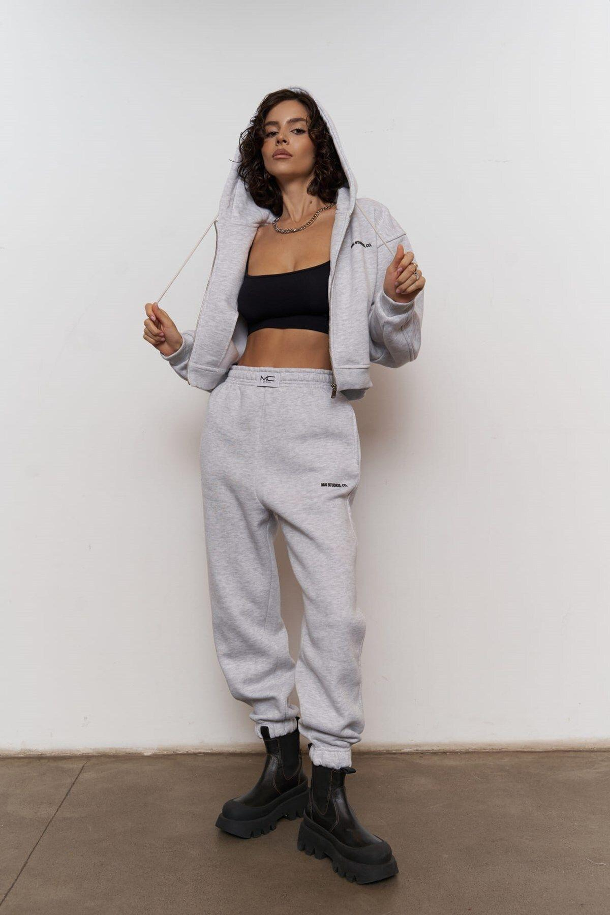 Studios Crop Karmelanj Eşofman Takım