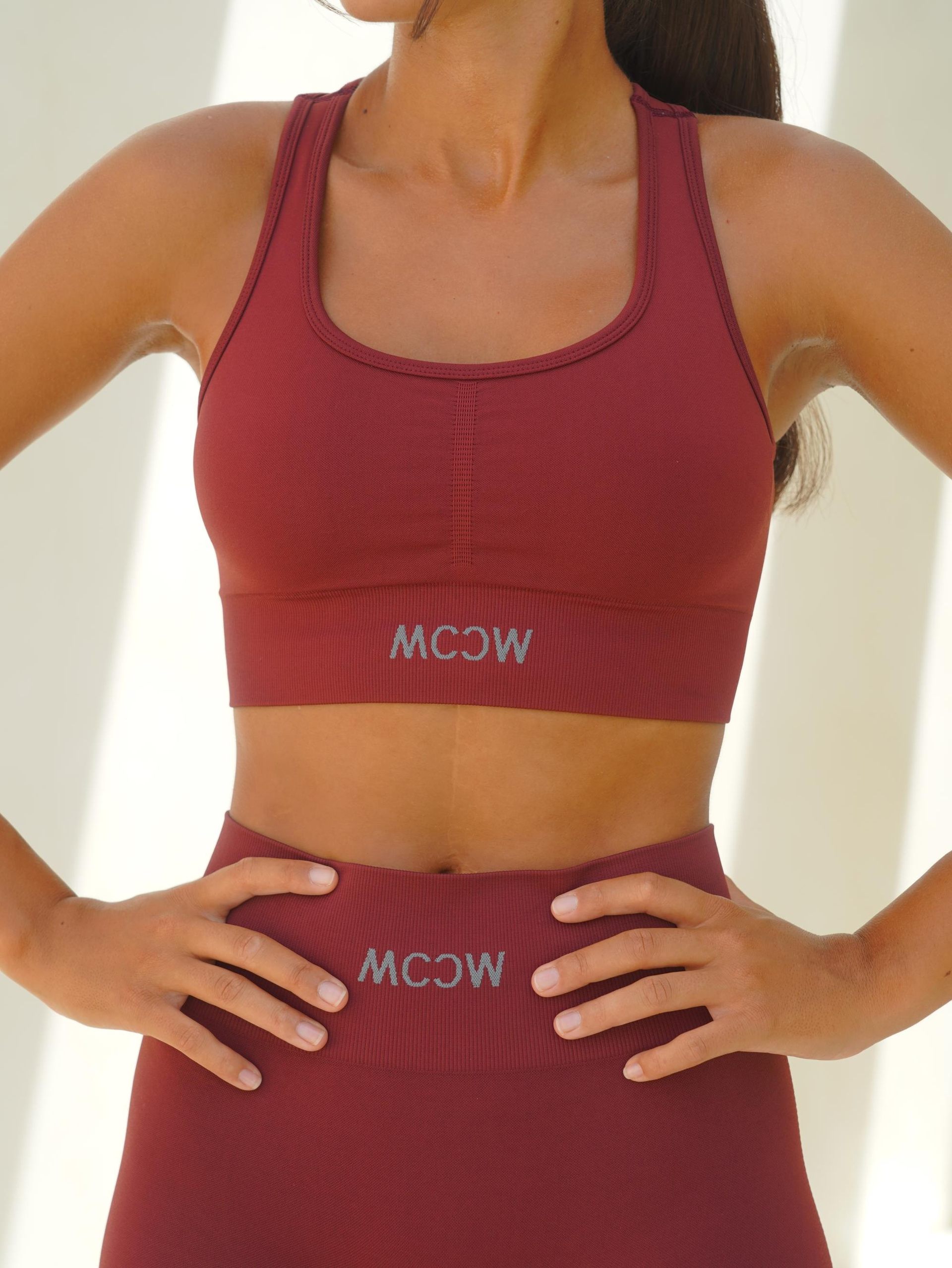 Surya Bordo Destekli Spor Sütyeni