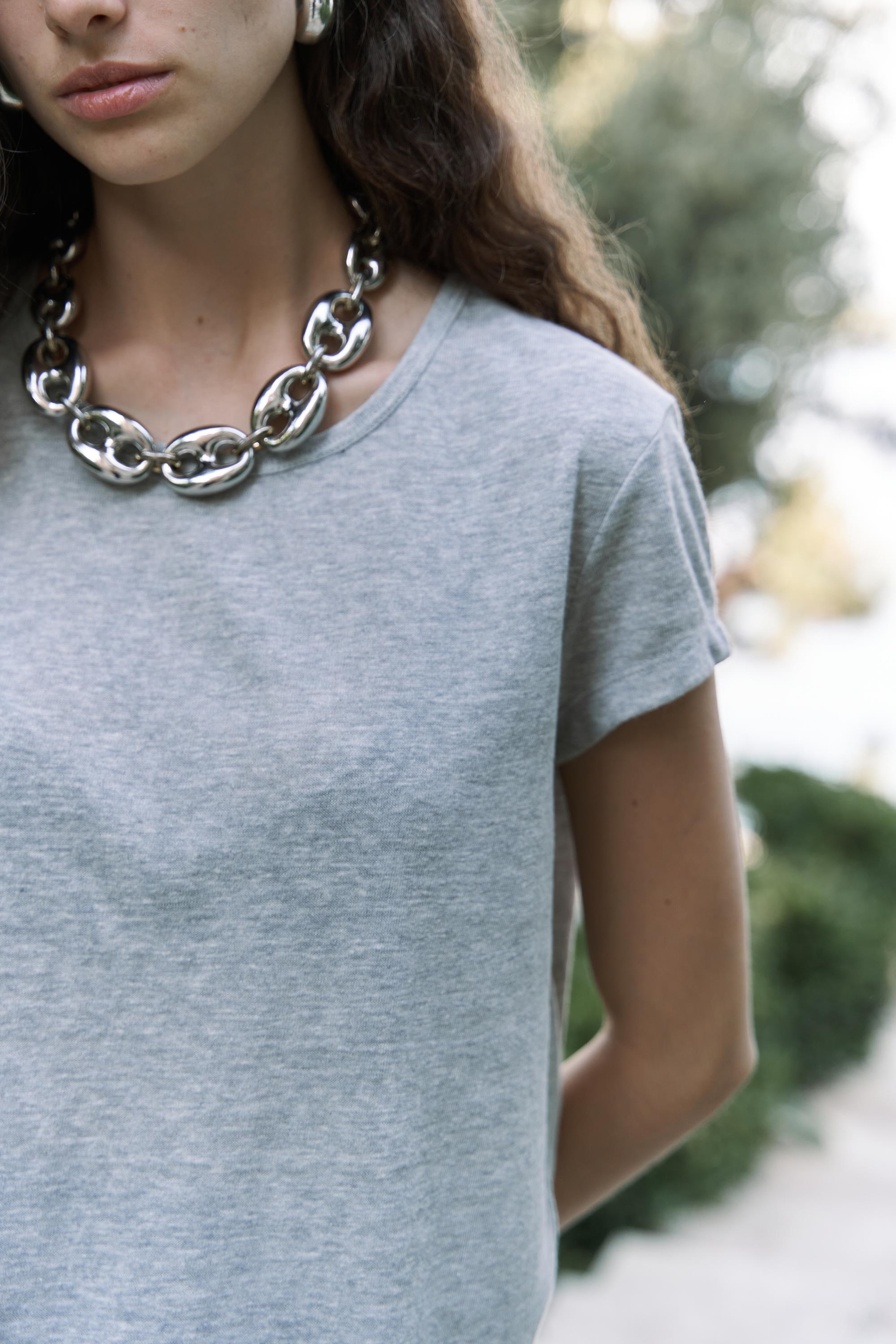 Suva Kısa Kol Gri T-Shirt