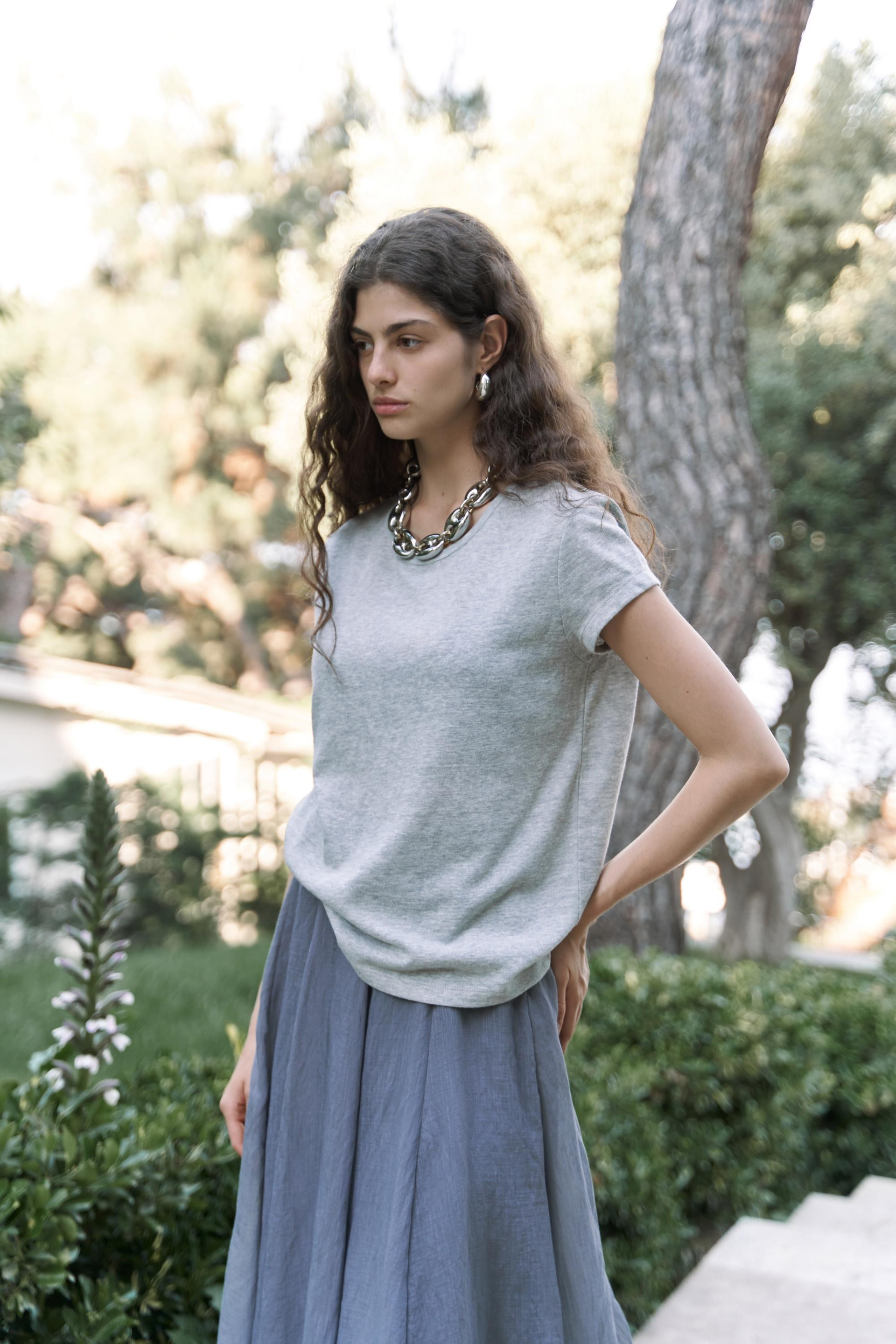 Suva Kısa Kol Gri T-Shirt