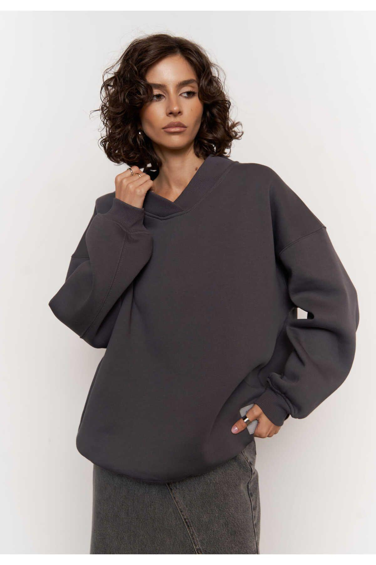 Mai Collection Taure Anthracit Unisex Oversize Sweatshirt