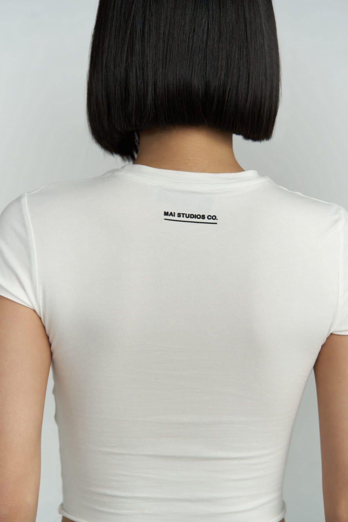 Mai Collection Toppin White Crop