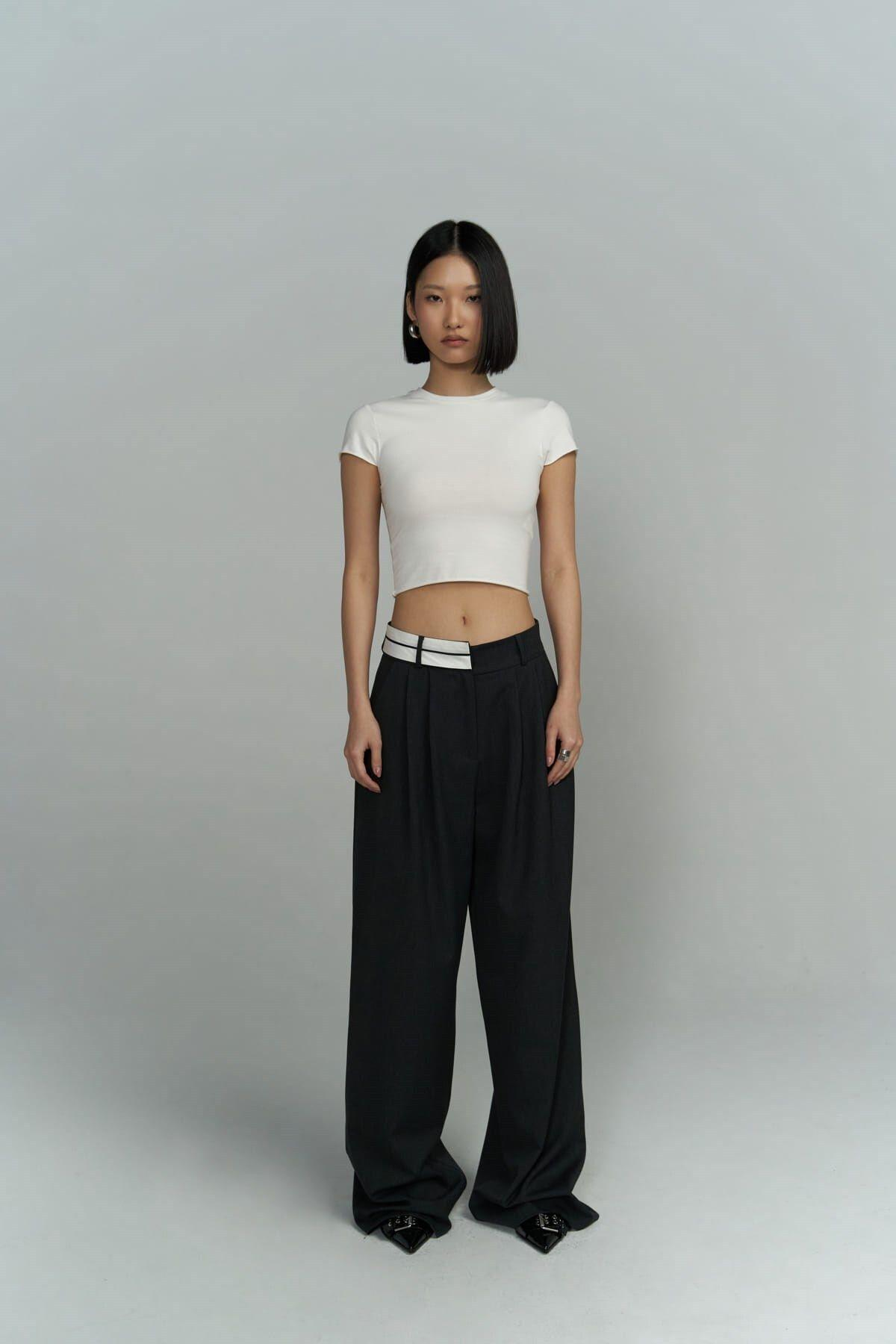 Mai Collection Toppin White Crop