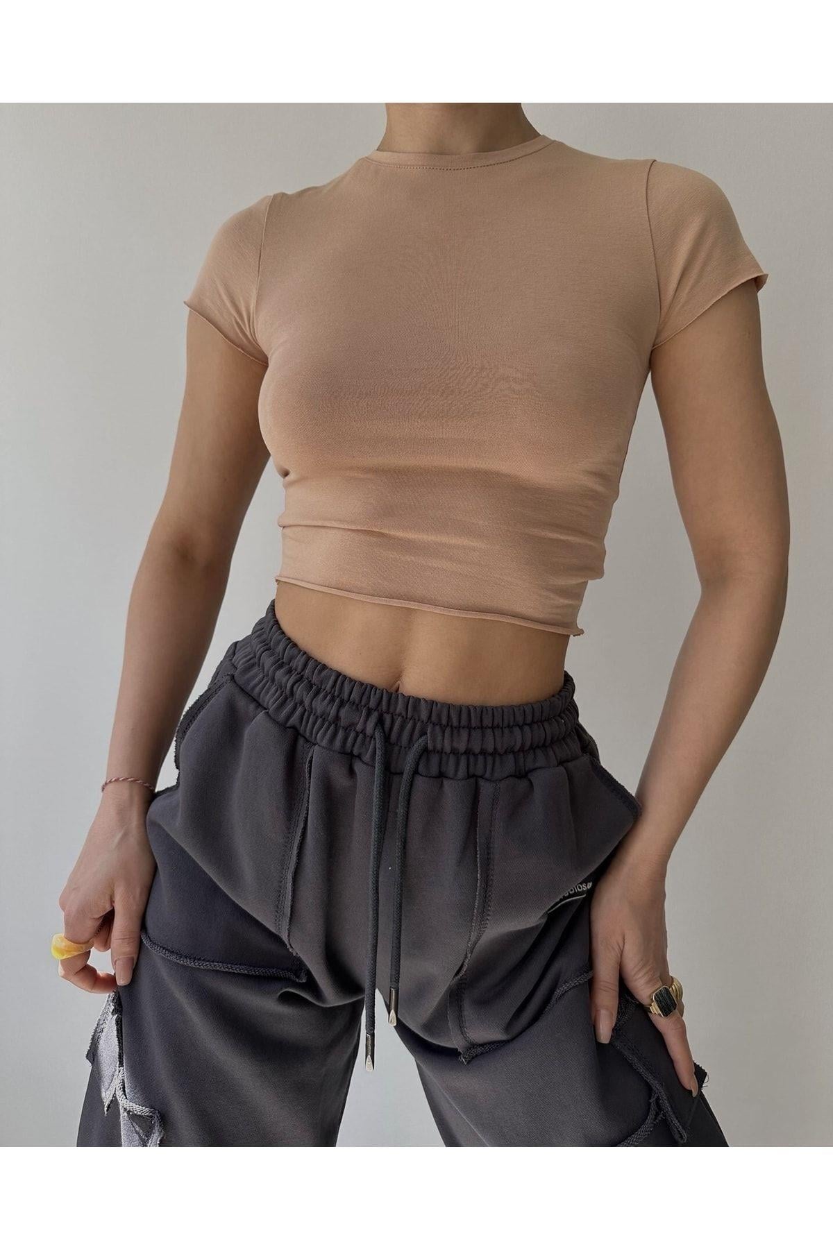 Toppin Caramel Jersey Crop