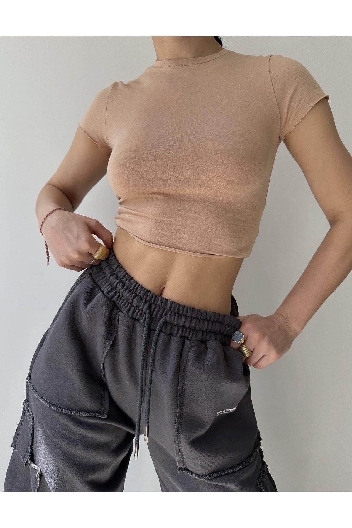 Toppin Caramel Jersey Crop