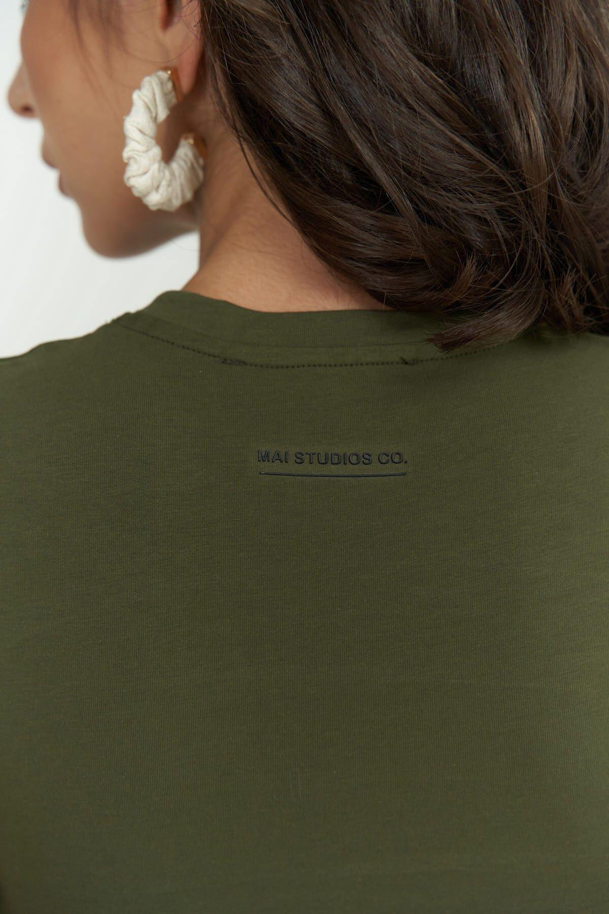 Mai Collection Toppin Khaki Crop