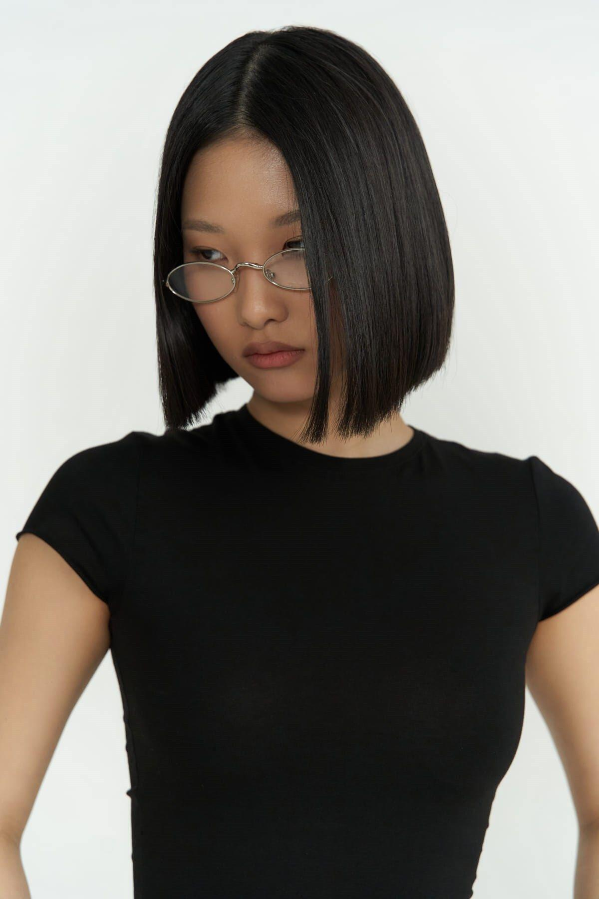 Toppin Siyah Penye Crop