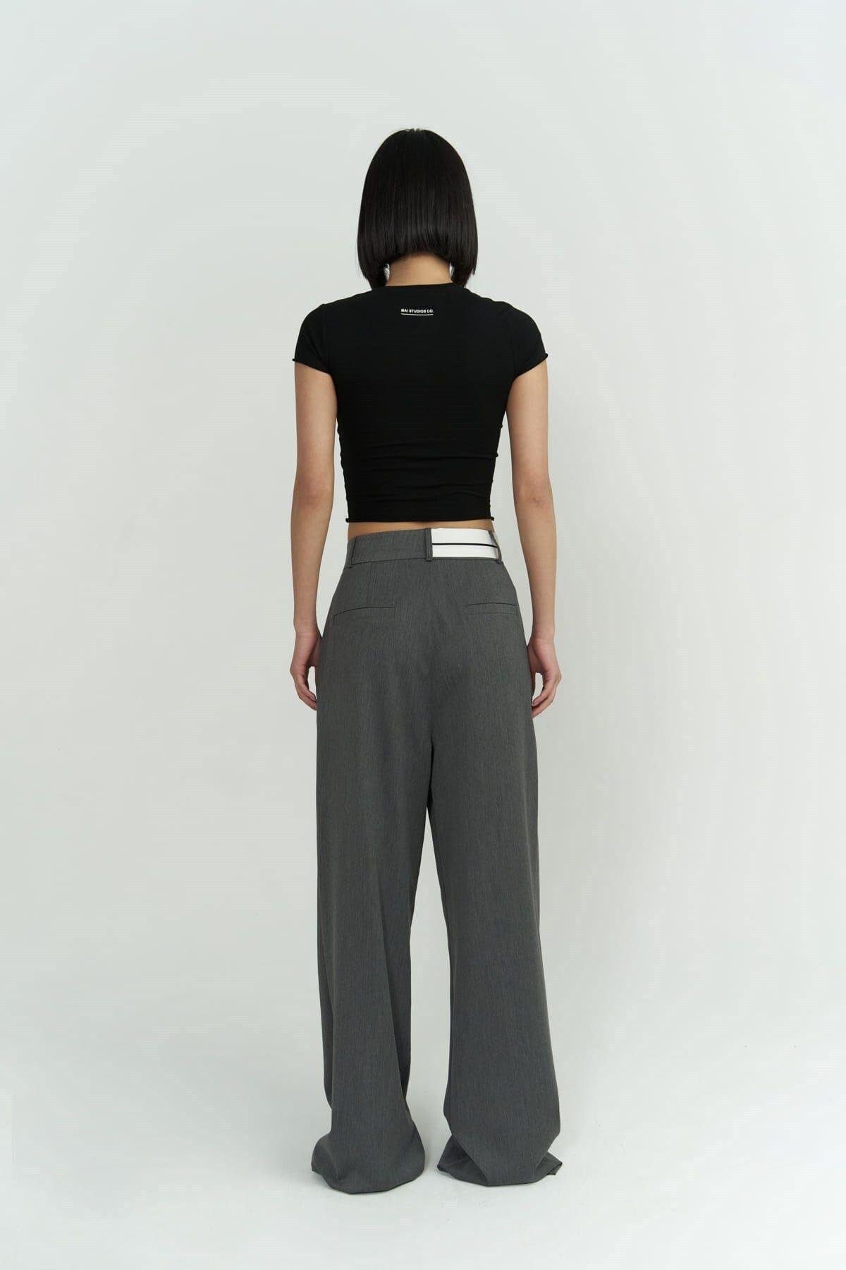 Toppin Siyah Penye Crop