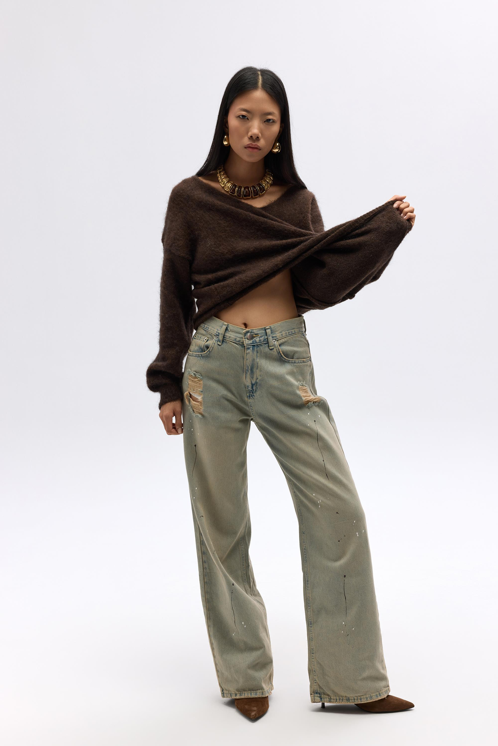 Touch Dusty Green Jean Pants