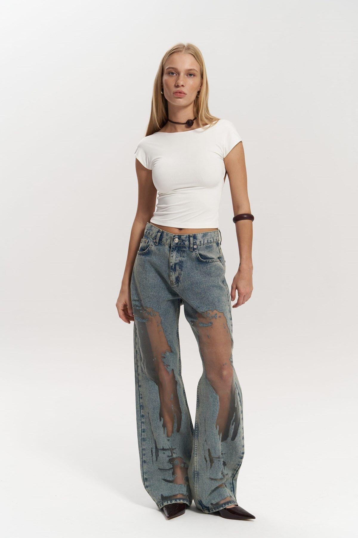 Trixie Blue Transparent Jeans