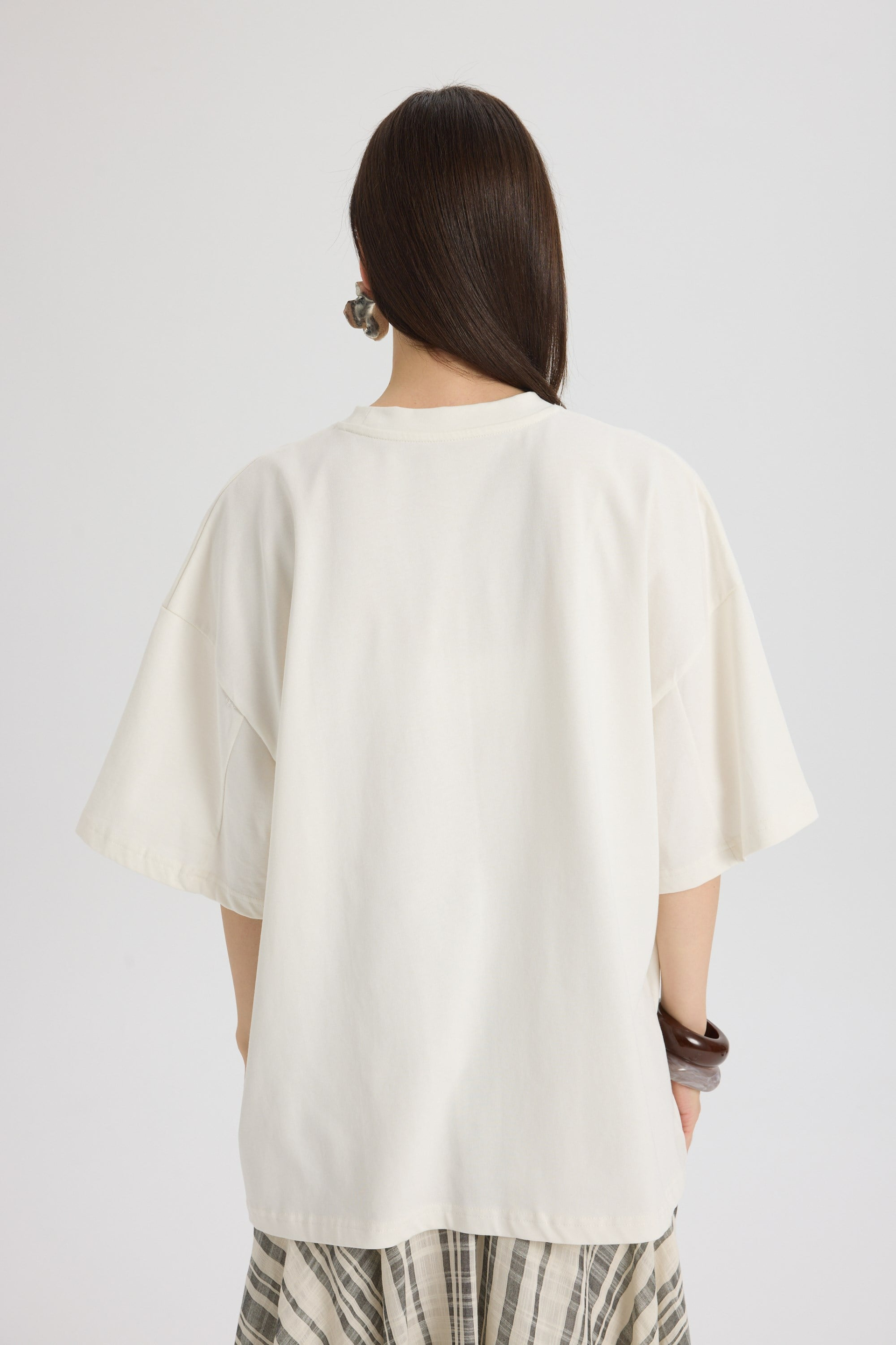 Two Of Hearts Oversize Beyaz T-Shirt