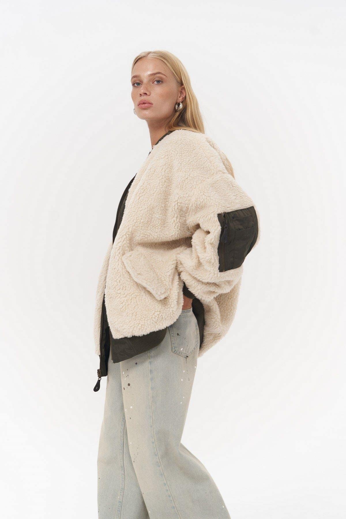 Two-way Khaki Double-Sided Coat