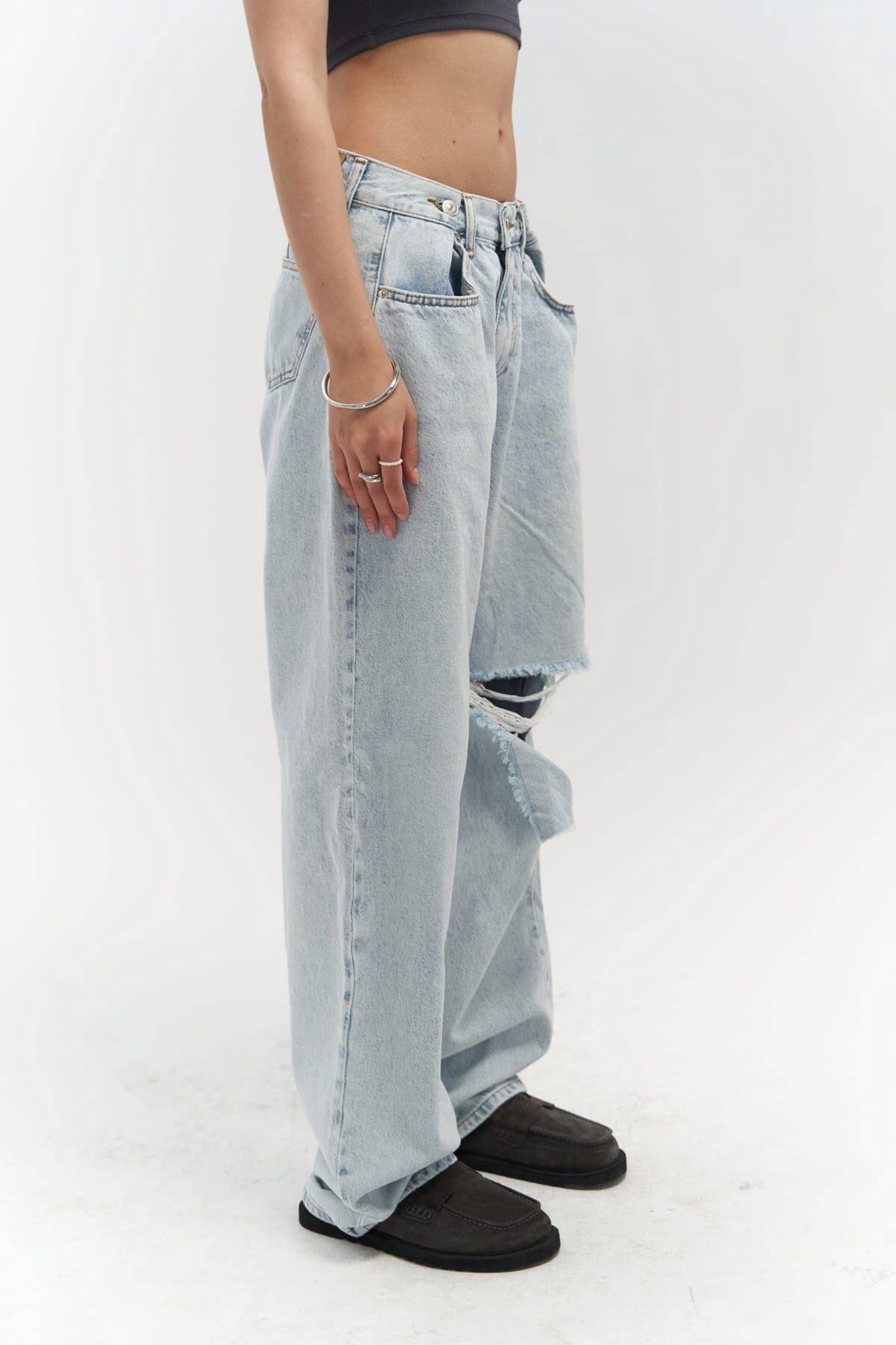 Unique Ice Blue Jeans