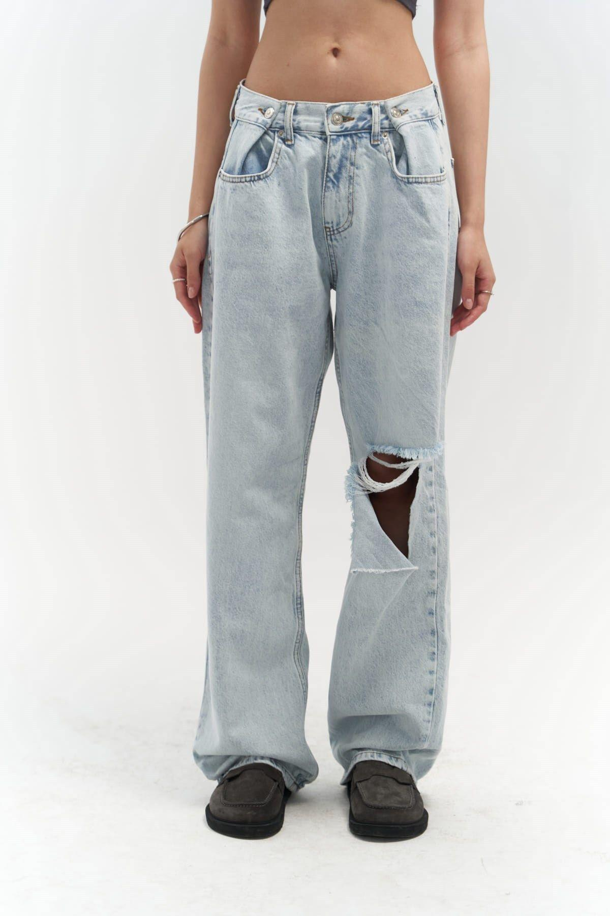 Unique Ice Blue Jeans