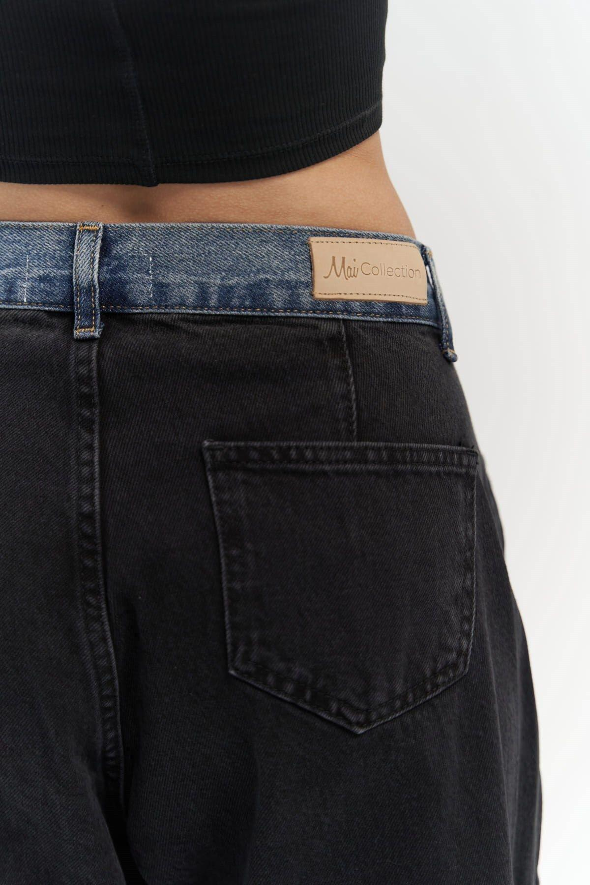 Unique Black / Blue Denim Pants