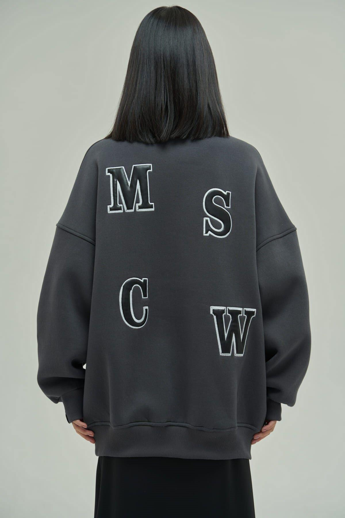 Mai Collection Venera Anthracite Oversize Sweatshirt