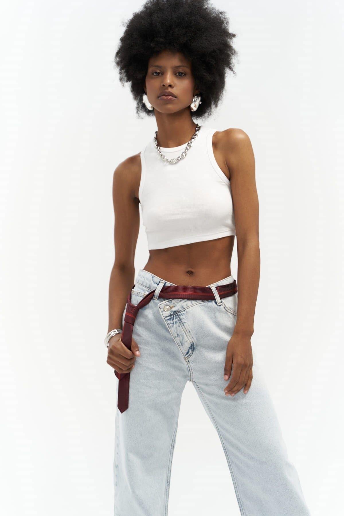 Verna Cross Mavi Kot Pantolon