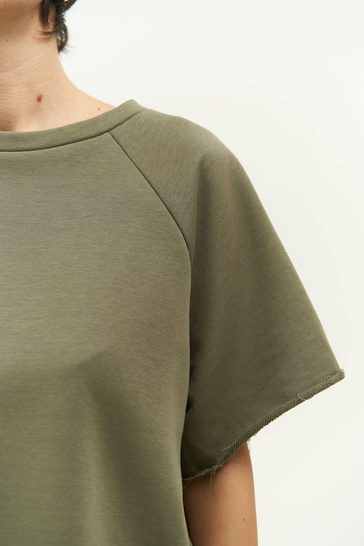 Vero Soft Khaki Cropped Tracksuit