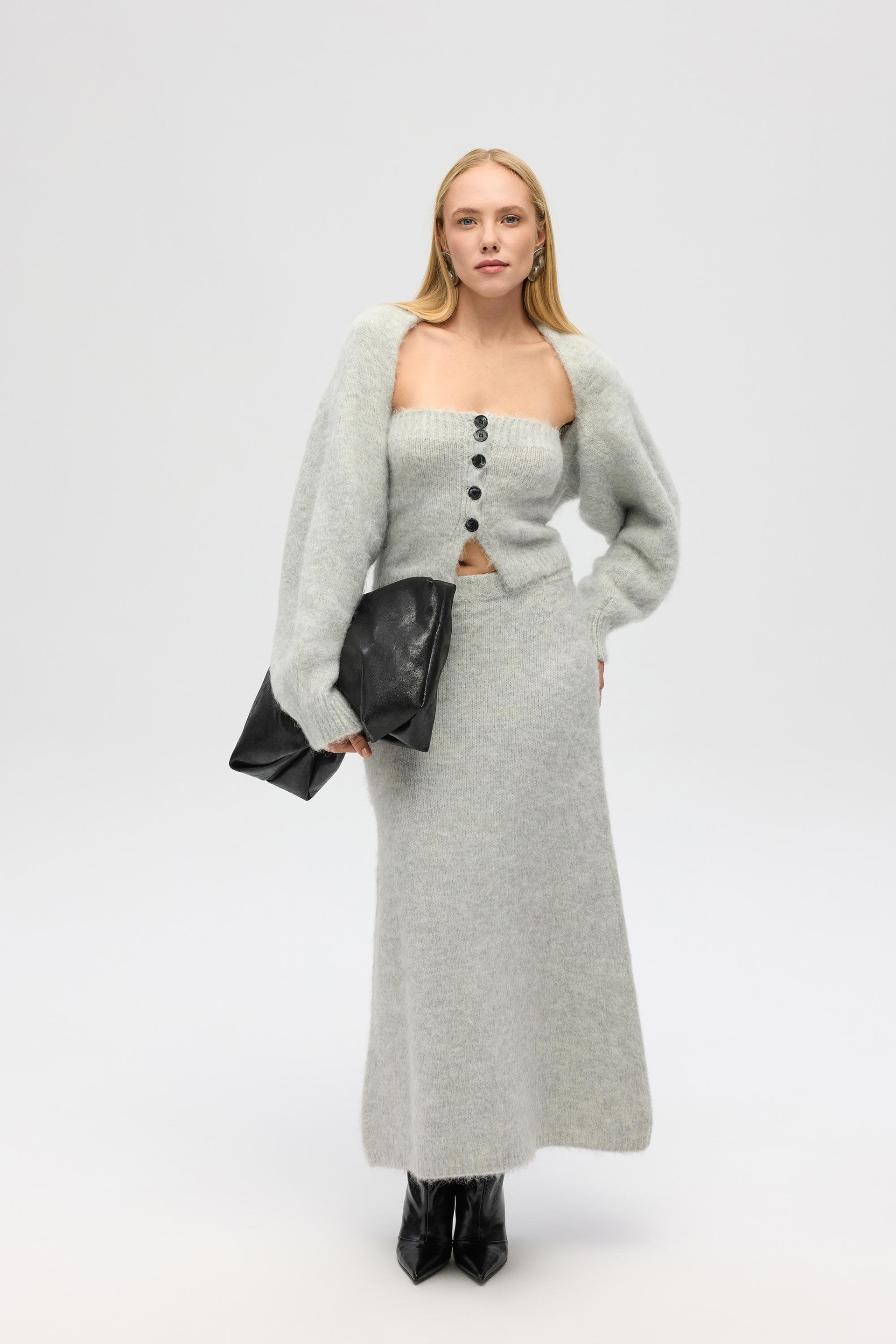 Vintera Gri Üçlü Triko Takım