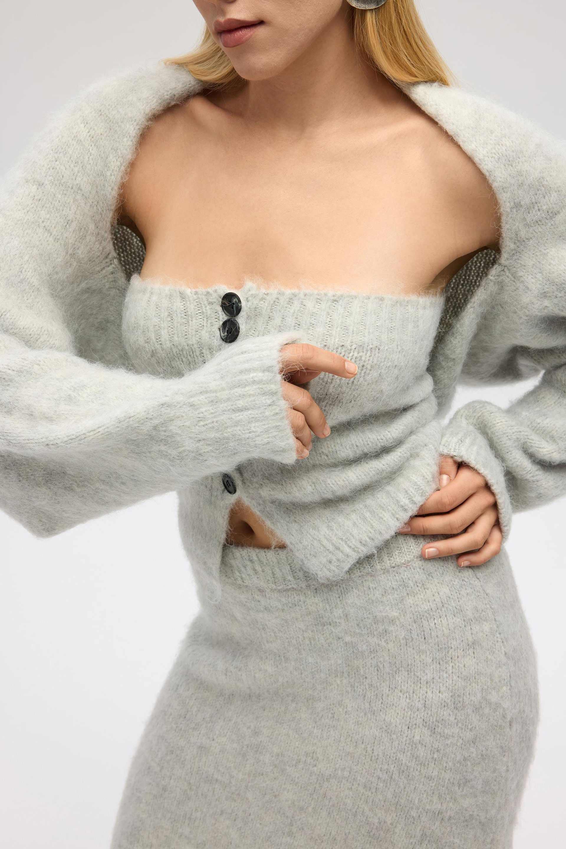 Vintera Gri Üçlü Triko Takım