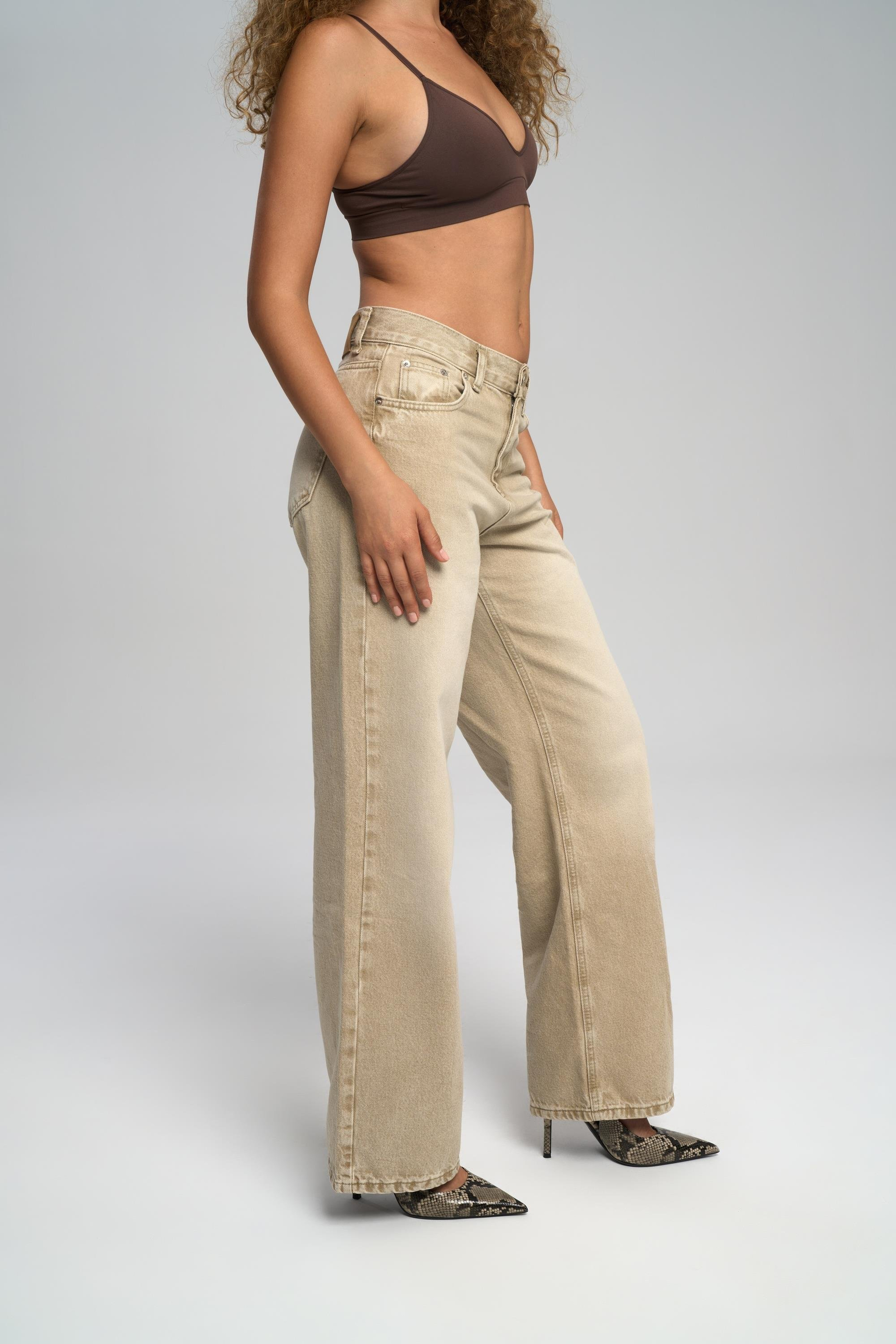 Volme Washed Gray Jean Pants