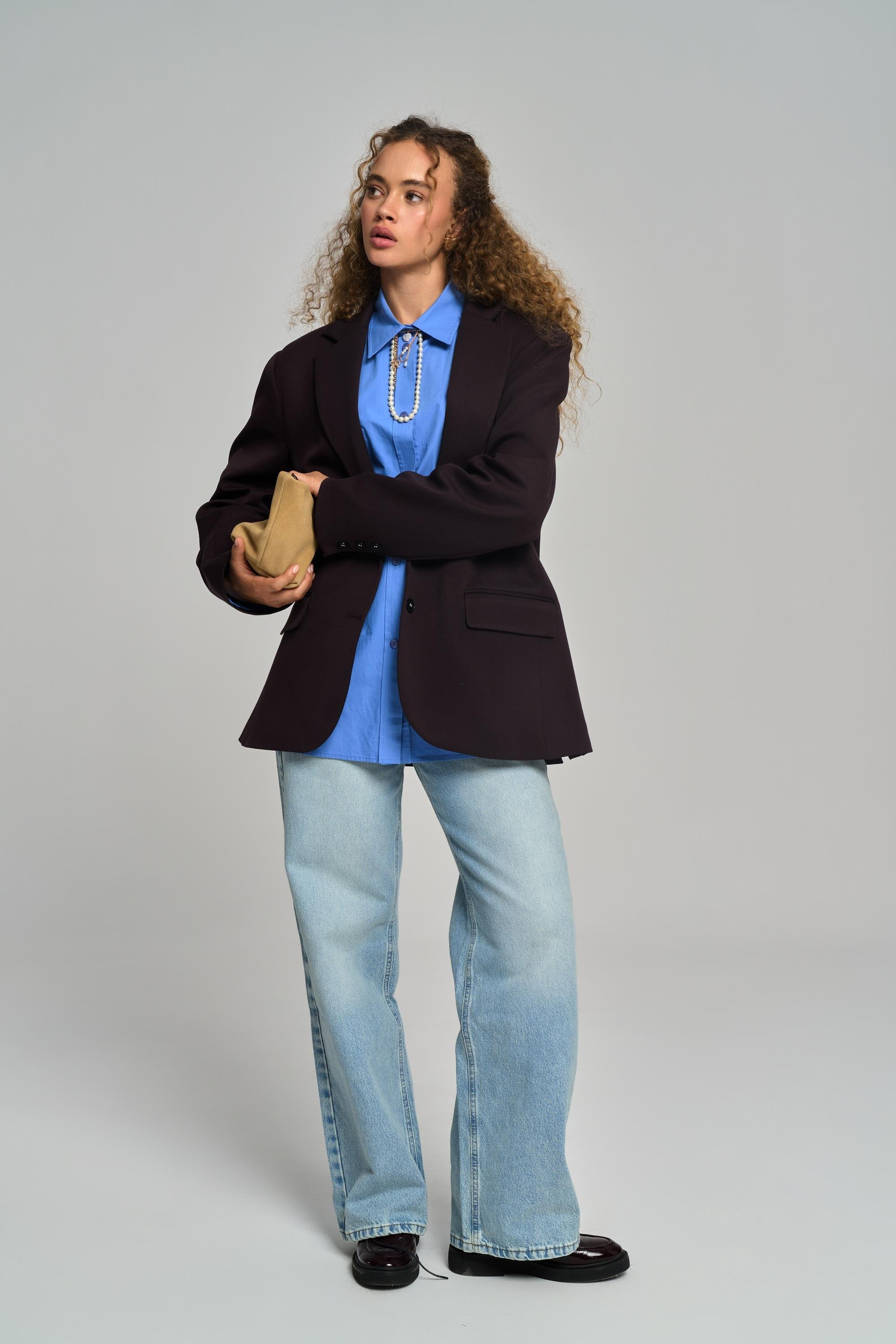 Volme Washed Blue Jean Pants