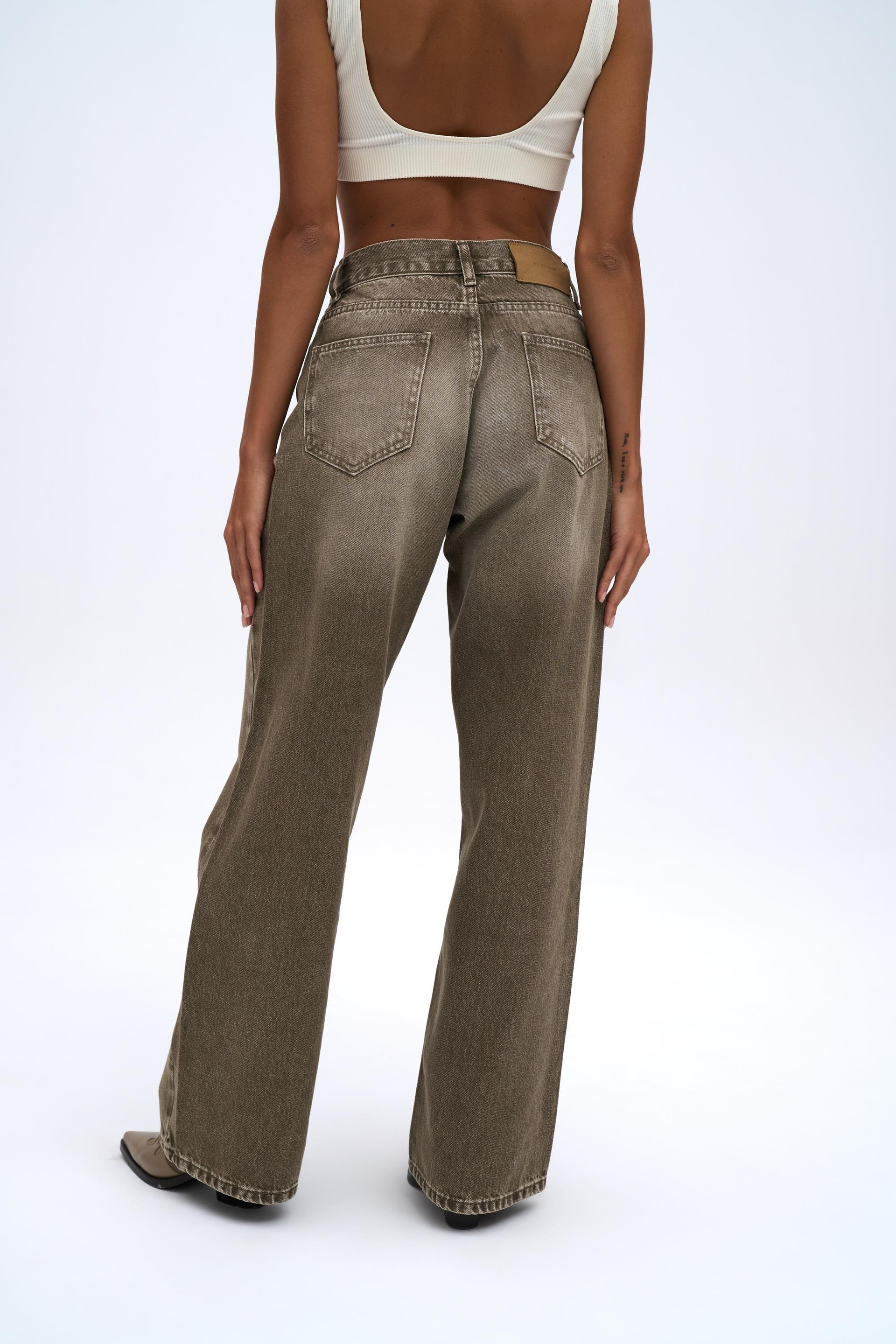 Volme Washed Green Jean Pants