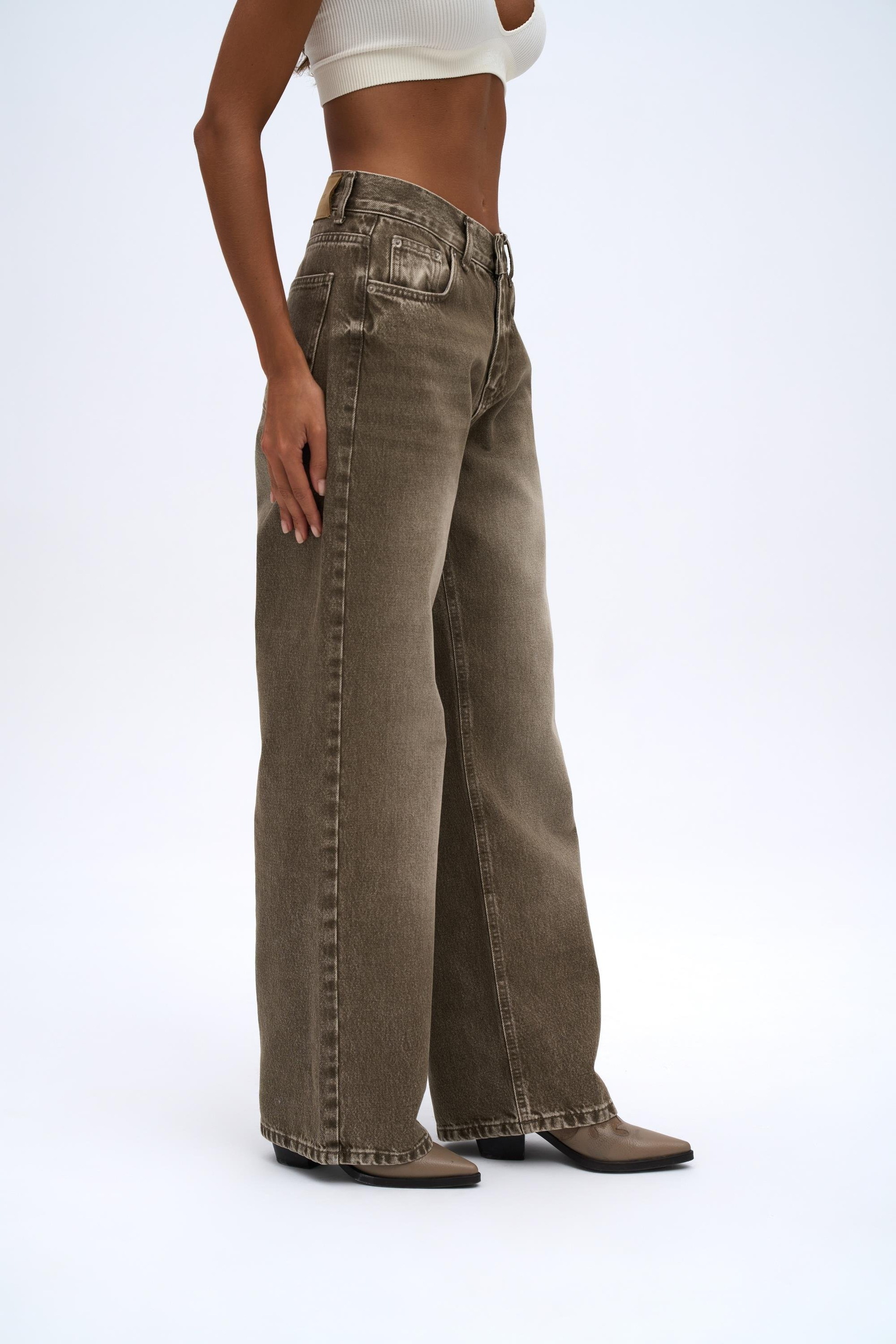 Volme Washed Green Jean Pants