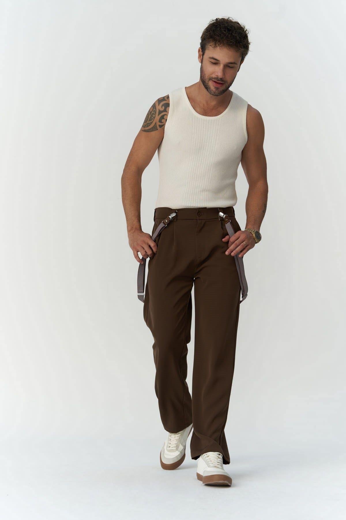 Wells Koyu Haki Erkek Pantolon