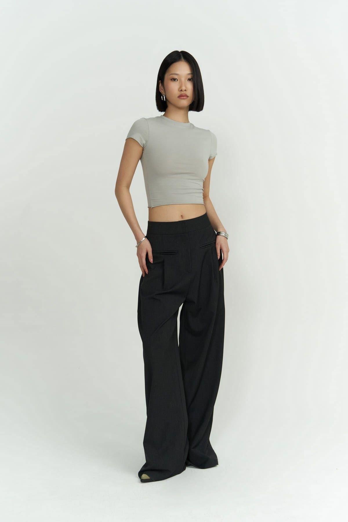 Werner Anthracite Palazzo Pants