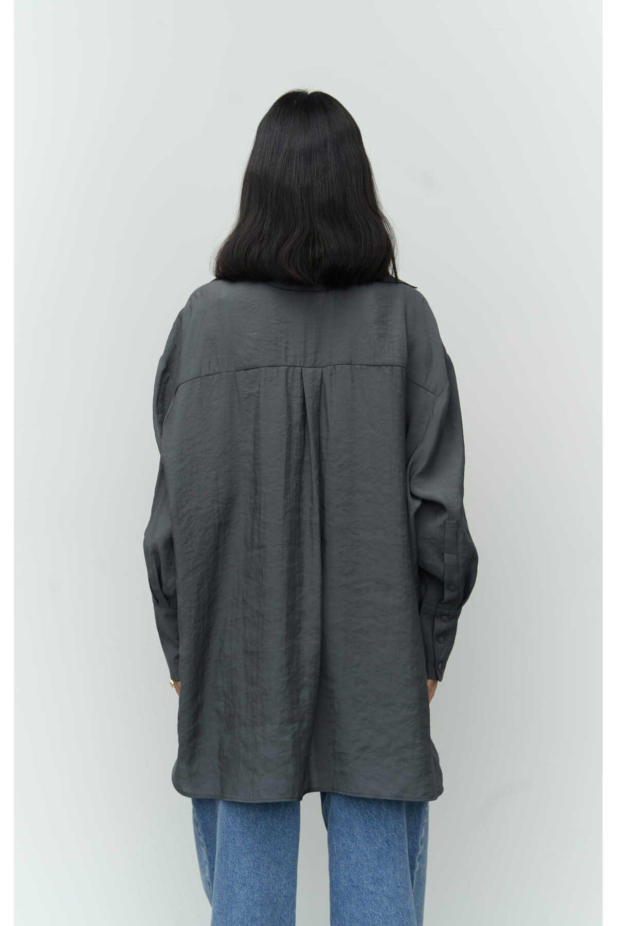 Mai Zaria Anthracite Oversize Shirt