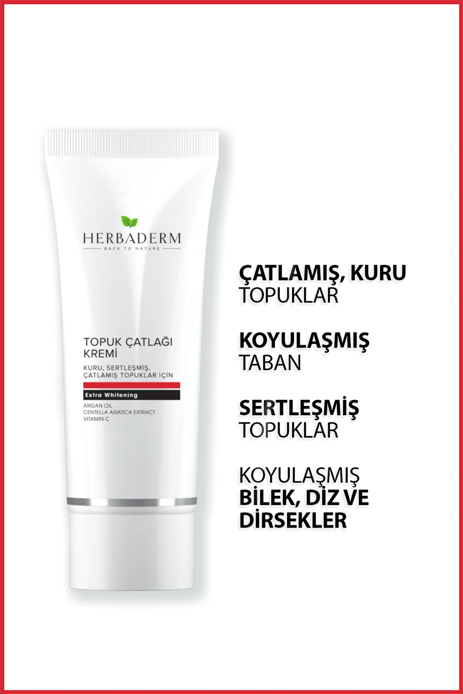 HERBADERM ARGAN OIL TOPUK ÇATLAK BALSAMI 60 ML TR.
