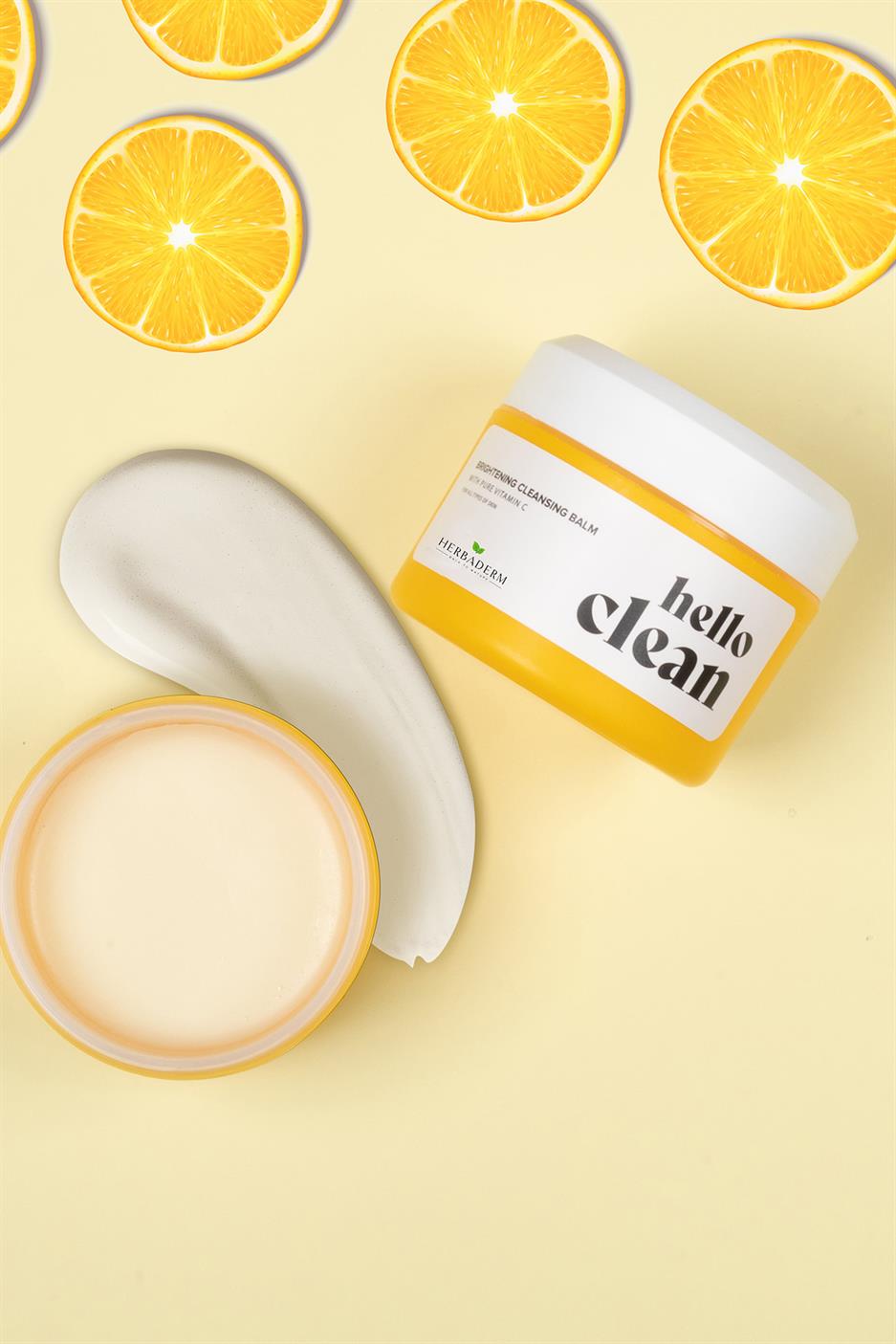 Herbaderm Hello Clean Aydınlatıcı Yağ Bazlı Temizleyici Balm  