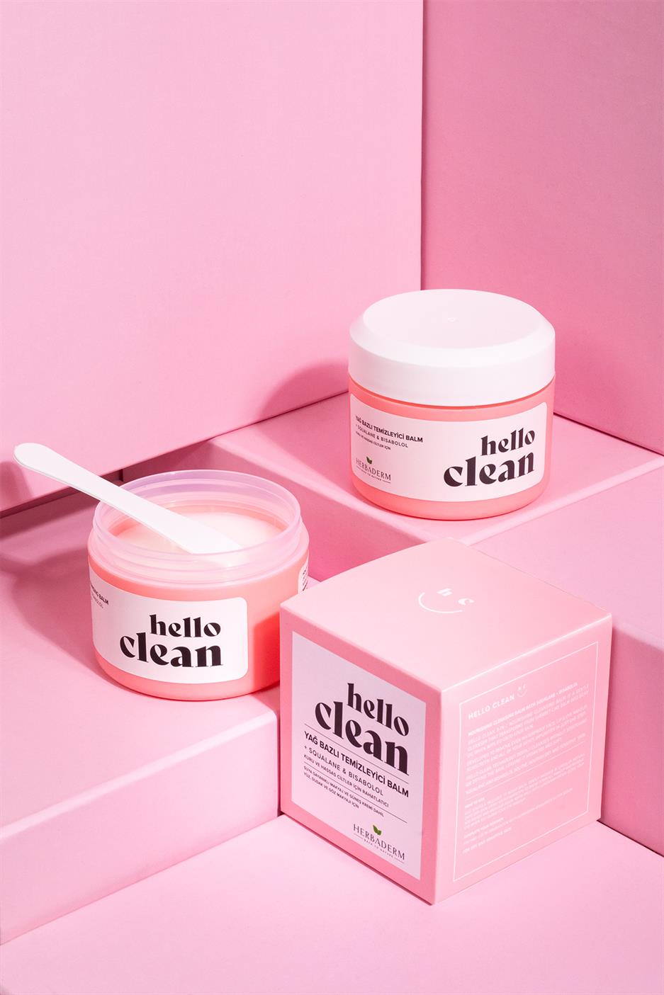 Herbaderm Hello Clean Kuru ve Hassas Ciltler Yağ Bazlı Temizleyici Balm