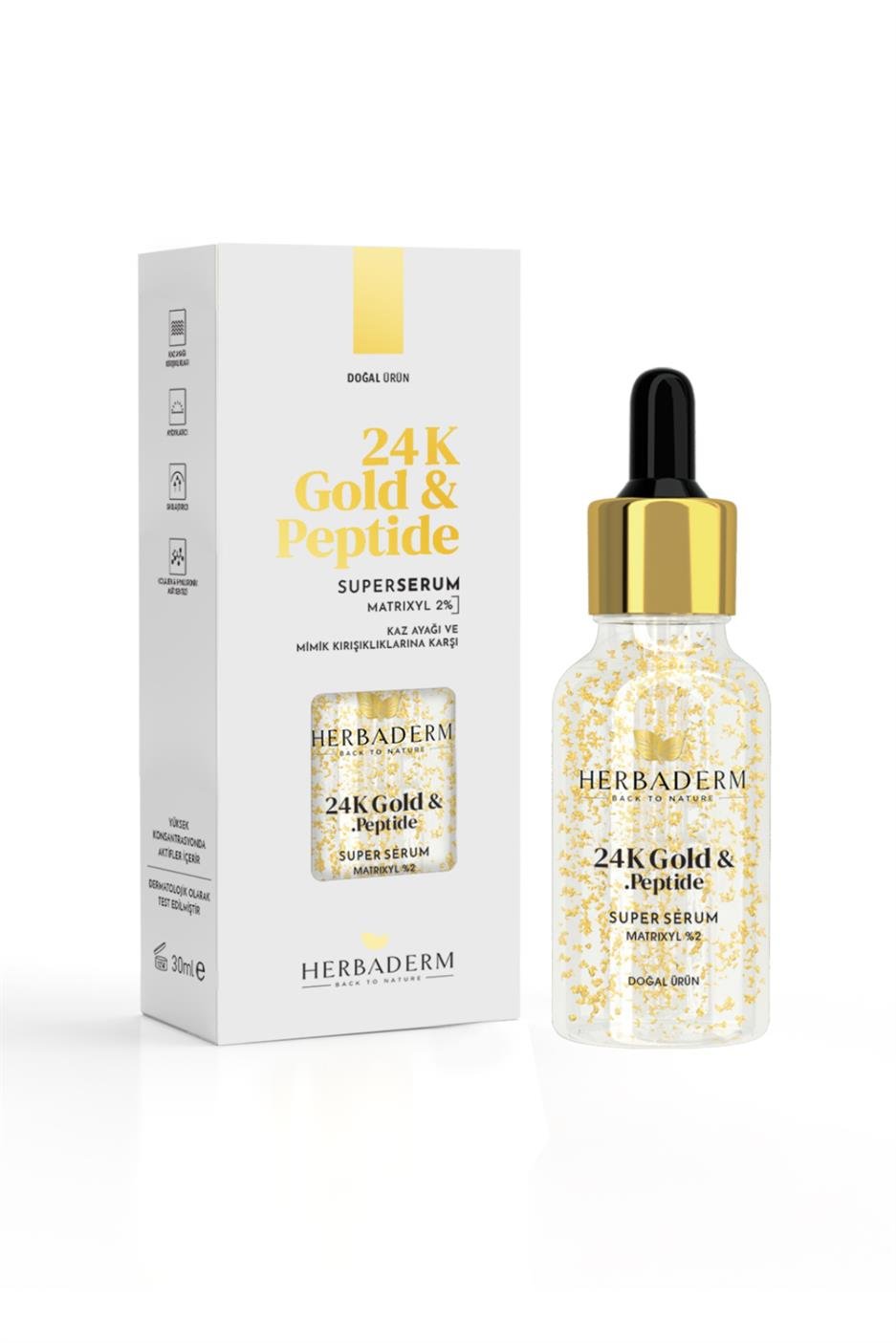 Herbaderm Kaz Ayağı Kırışıklarına Karşı Gold&Peptide Super Serum