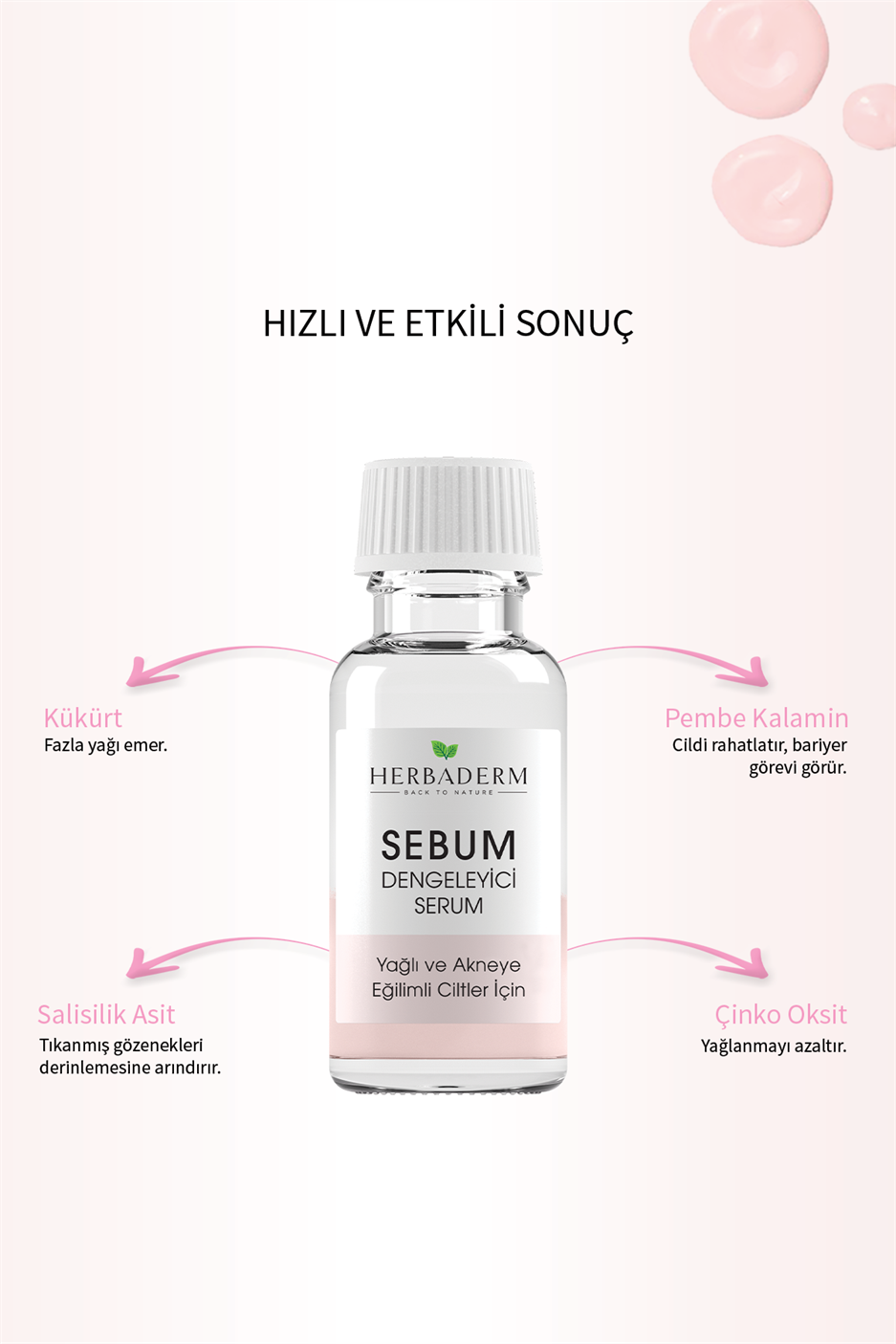 Herbaderm Sebum Dengeleyici, Sivilce Karşıtı Serum