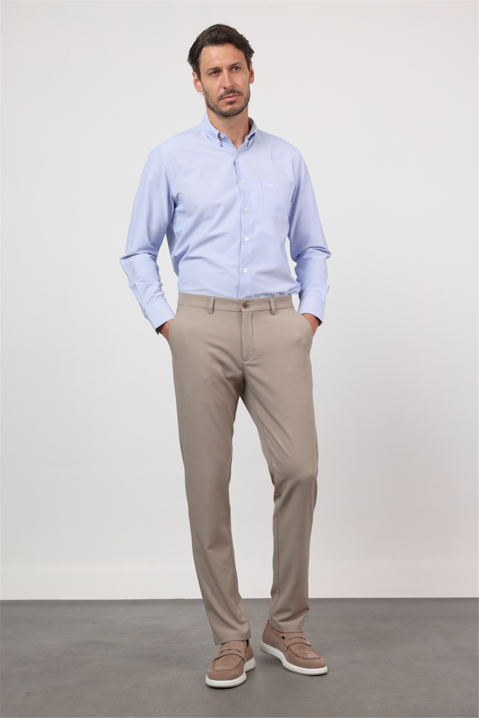 Yan Cep Comfort Fit Esnek Chino Pantolon 1003260171