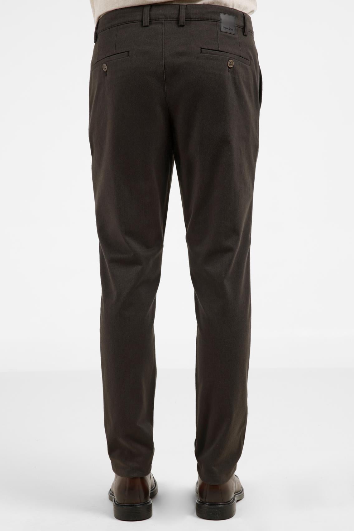 Yan Cep Düz Paça Pamuklu Comfort Fit Chino Casual Pantolon 1003255159